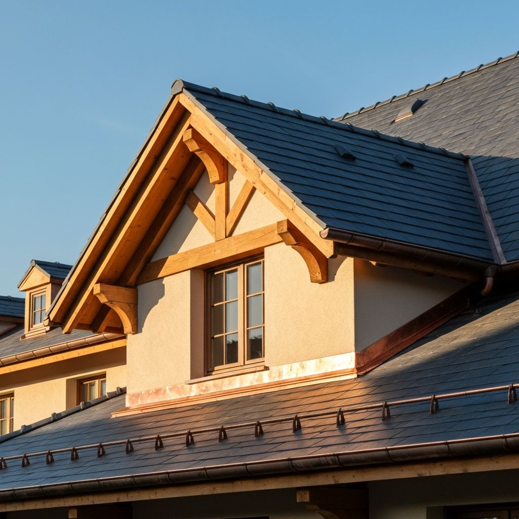 Obnovljena streha z novimi žlebovi